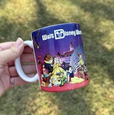 Vintage DisneyParks Grandma Coffee Mug Multi Character Epcot Center Souvenir 90s picture