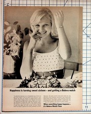 1964 Vintage Bulova Watch Ad Sweet Sixteen Birthday Girl Magazine Ephemera picture