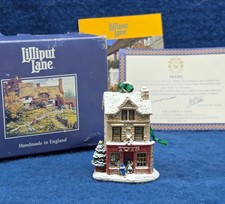 Lilliput Lane Great Expectations Toy Shop 1998 Christmas Ornament Vintage COA picture