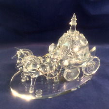 SHANNON CRYSTAL WEDDING COACH FIGURINE CINDERELLA STYLE BY GODINGER ORIG BX 2004 picture