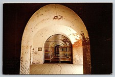 Savannah Beach, GA Ft Pulaski National Monument, Prison, Vintage Postcard picture