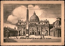 Vintage Roma Basilica di S. Pietro Postcard by A. Scarmiglia Ed. ASER picture