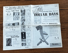 FREE SHIP November 1938 Muir's Department Store Dollar Days picture