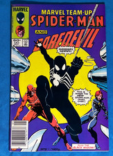 Marvel Team-Up # 141 (1984 Marvel) Tied 2nd App of Black Costume Newsstand VF picture