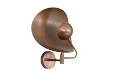 Mid century Light Italian Sputnik Raw Brass Modern Wall Fixture Focus Handmade picture