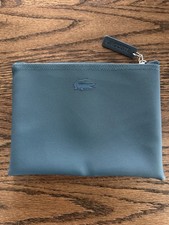 Lacoste Turkish Airlines Amenity Zip cosmetic toiletry makeup bag Navy empty picture