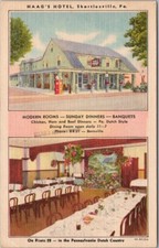 Shartlesville, Pennsylvania LINEN Postcard 