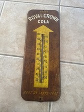 Original Vintage Royal Crown RC Cola Thermometer Sign decor advertising .1951 picture