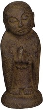 Kheops International Volcanic Stone Jizo Statue,Sculptures & Figurines, 8.1