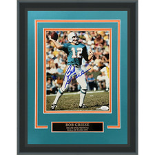 Bob Griese Autographed Miami Dolphins Deluxe Framed 8x10 Photo - JSA picture