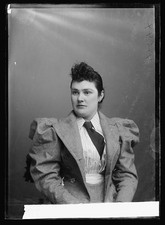 Photo:Miss Ada Carpenter Portrait Woman in Puff Sleeve Suit picture