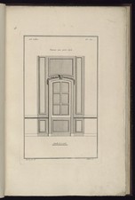 Le Pere et Avaulez Panneau Porte Vitree 1770s Vintage Architecture Photo Reprint picture