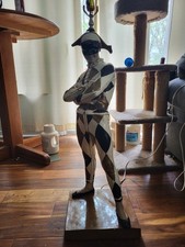 1950's Vintage Hollywood Marbro Harlequin/Jester Lamp - Excellent picture