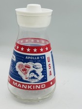 Vintage Marathon Gas NASA Apollo Space Moon Missions 1969 Glass Juice 8