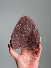 Rainbow Galaxy Amethyst Quartz Crystal Cluster Druzy Red Pink Geode  A36 picture