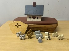 1995 Longaberger Noah's Arc Rectangle Basket Complete 11.5