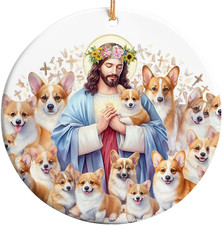 Corgi Christmas Ornament 2026 Faith Pet Memorial Keepsake picture
