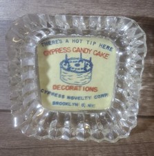 Vintage Cypress Candy Cake Decorations Brooklyn NY Novelty Corporation Ashtray picture