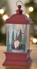 Ganz LED Light Up Shimmer Santa Gnome Lantern picture