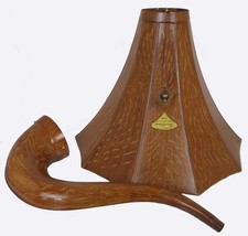ORIGINAL EDISON 10-PANEL CYGNET HORN WITH NEW FAUX OAK FINISH picture