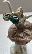 Vtg Old Pawn Native Double Stone Ring Sterling Silver Leaf Turquoise READ picture