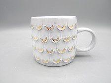 Starbucks Gray Embossed Siren's Scalloped Scales Tea Coffee Mug 10 oz 2016 (113) picture
