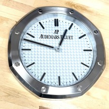 AUDEMARS PIGUET ROYAL OAK METAL WALL CLOCK DISPLAY WHITE DIAL picture