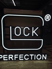 Glock Perfection LED Wall Sign for Man Cave/Gun Room/Den/Family Room picture