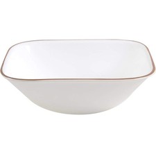 Corning Corelle Kyoto Leaves Square Soup Cereal Bowl 10603117 picture