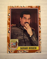 Topps Desert Storm 3rd Series 1991 Saddam Hussein #189 Base Set Non-Sport Card picture