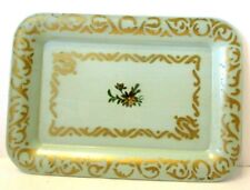 A Vintage French Country Dresser Perfume Earring Serving Tole Tray picture