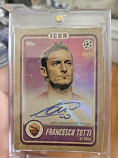 Francesco Totti /25 autograph Rome topps icon picture