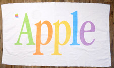 Apple Rainbow Logo Beach Towel Mac Macintosh Vintage 90's Developer picture