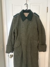 Reproduction M37 WWII German Infantry Greatcoat Size 44 Hessen Antique picture