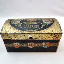 Vintage 1930s Whitman's Prestige Chocolates Tin Box, 6.25