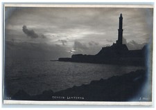 c1960's Genoa Lantern Light House Italy Unposted Vintage RPPC Photo Postcard picture