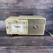 Vintage Bulova alarm clock Radio Model 100 Tested Everything Works Great picture