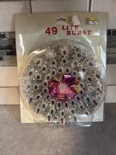 Vintage Large LIDCO Christmas Star 49 Lite Burst Tree Topper Wall Window picture