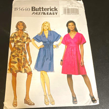 Butterick Fast & Easy B5640 Women’s Dress Sewing Pattern Contemporary Original picture
