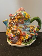 Mercuries Bunny Rabbit  Collector Tea Pot Ceramic 1999 For Easter Decor picture