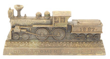 Vintage Indianapolis Railroadmens Federal 1887 Train Savings Piggy Bank READ picture