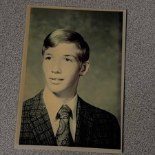 1970s Young Man Portrait Photograph Studio Fashion Vintage picture