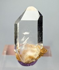 Fine Quality Transparent Quartz Point Crystal with Mica Inclusion from Pakistan. picture