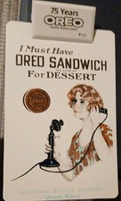Vintage 1986 Oreo 75th Anniversary Metal Clipboard Nabisco Advertising Retro picture