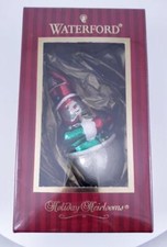 Waterford Arglin Violinist Snowman Ornament Holiday Heirlooms NIB Hand Blown picture