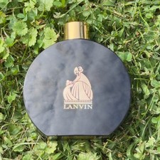 VTG Lanvin My Sin Perfumed Talc 2.75 oz Sealed Black Bottle Charles Ritz NOS picture