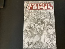 Infinite Crisis#1 R.I. Promotional; Jim Lee Sketch Cvr. Variant 2005 NM picture