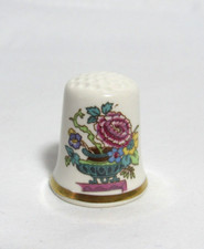 VINTAGE MASON'S PATENT IRONSTONE THIMBLE MADE IN ENGLAND FLORAL picture