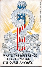 Uncle Sam Political Cartoon 1909 Postcard picture