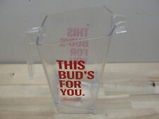 NEW BUDWEISER THIS BUD'S FOR YOU 64 oz BEER BAR PLASTIC PITCHER picture